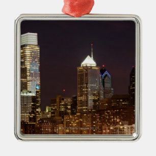 Modern skyscrapers of Philadelphia downtown Metal Tree Decoration