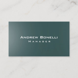 Modern Slate Grey Creative Manager Business Card