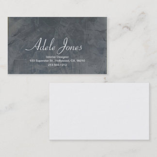 Modern Slate Grey Minimalist Professional Business Card