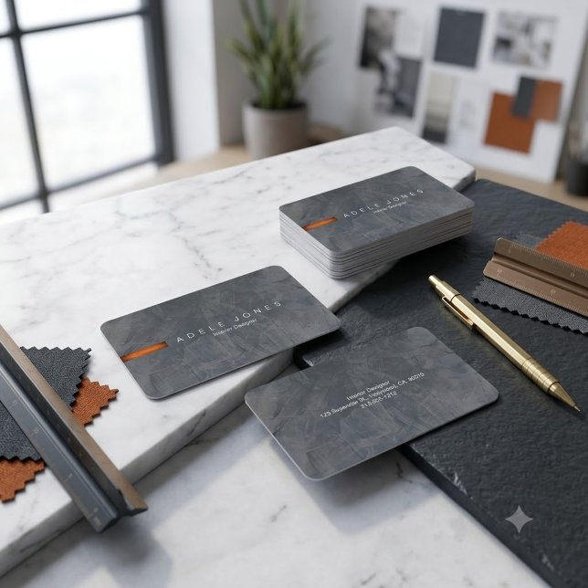 Modern Slate Minimalist Business Card (Creator Uploaded)