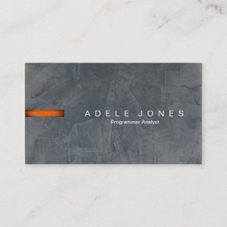 Modern Slate Programmer Business Card