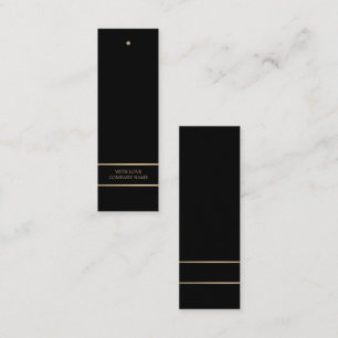 Modern & Sleek, Black & Gold Gift Tags