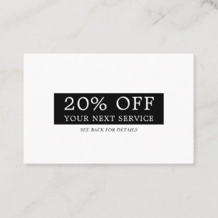 Modern Sleek Box - Any Color - Discount Voucher Card