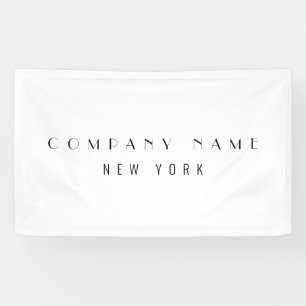 Modern Sleek Luxury Company Typography Business Banner