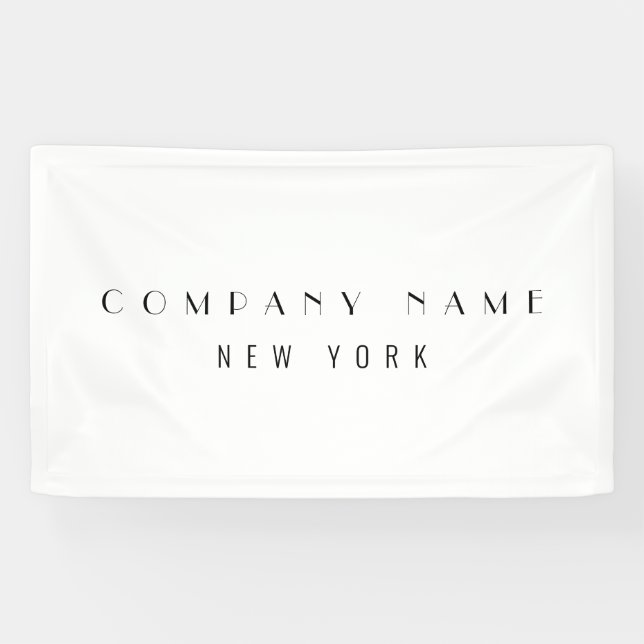 Modern Sleek Luxury Company Typography Business Banner (Horizontal)