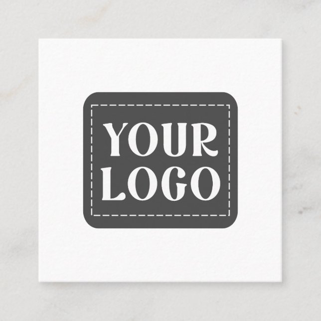 Modern, Sleek, Sophisticated & Customisable Square Business Card (Front)