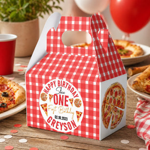 Modern Slice Slice Baby Pizza 1st Birthday Favour Box