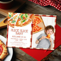 Modern Slice Slice Baby Pizza Birthday