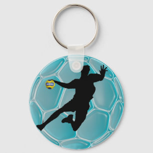 Modern slick Handball Porte-Clé design Key Ring