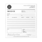 Modern Small Business Invoice Sales Receipt Grey
