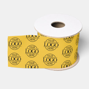 Modern Small Business Logo Promotional Branded Grosgrain Ribbon