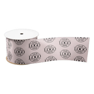 Modern Small Business Logo Promotional Branded Satin Ribbon