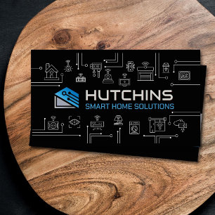 Modern Smart Home Automation Technology Business Card