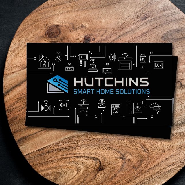Modern Smart Home Automation Technology Business Card (Creator Uploaded)