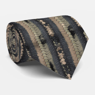 Modern Snake Skin Pattern Tie