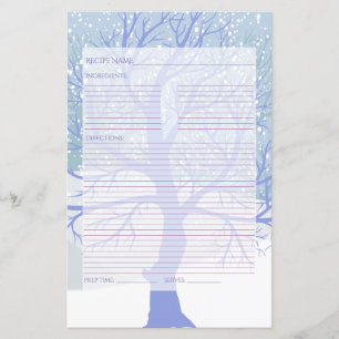 Modern Snow Christmas Recipes CHANGE COLOR