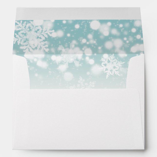 Modern Snowflake Envelope (Back (Bottom))