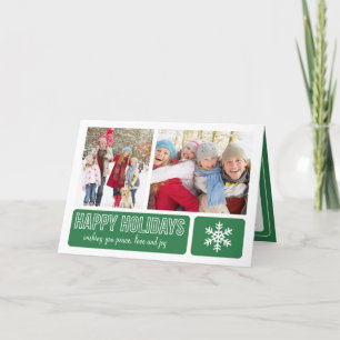 MODERN SNOWFLAKE   HOLIDAY GREETING CARD