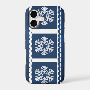 Modern Snowflakes BT iPhone 5 Case, Blue