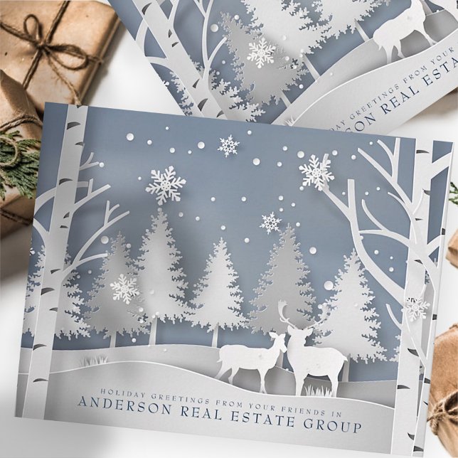 Modern Snowflakes | Holiday Greetings Card (Creator Uploaded)