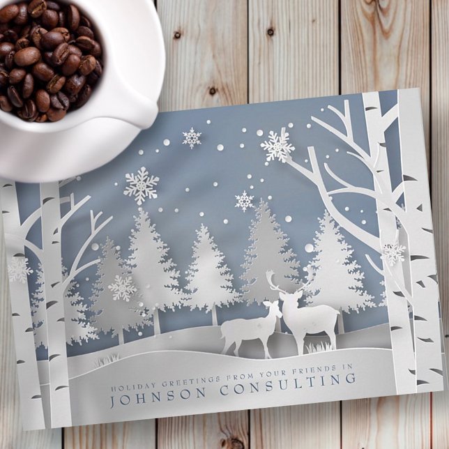 Modern Snowflakes | Holiday Greetings Card (Creator Uploaded)
