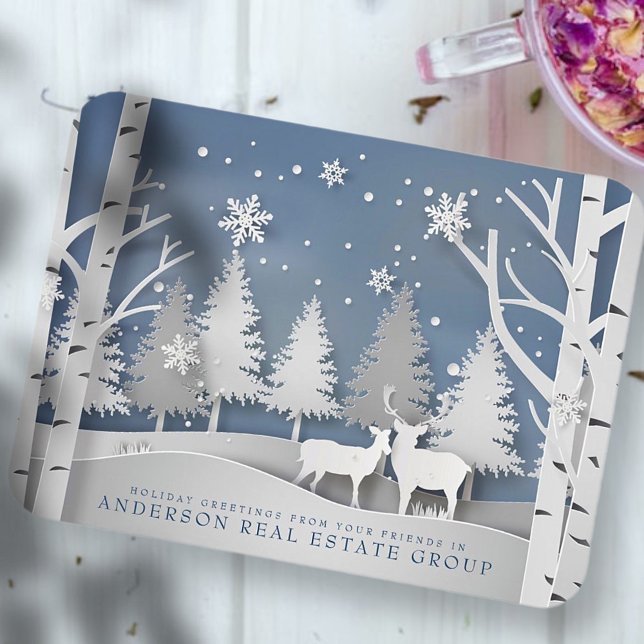 Modern Snowflakes | Holiday Greetings Magnet (Creator Uploaded)