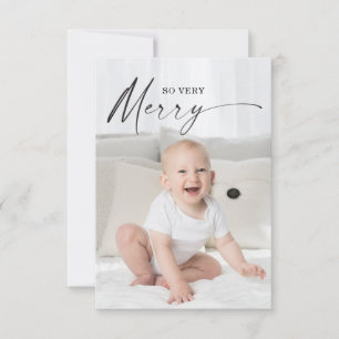 Modern So Very Merry Christmas Photo Cards