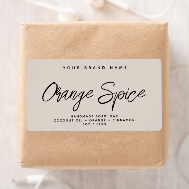 Modern soap simple elegant cosmetics label (Insitu)