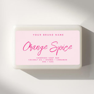 Modern soap simple elegant cosmetics label