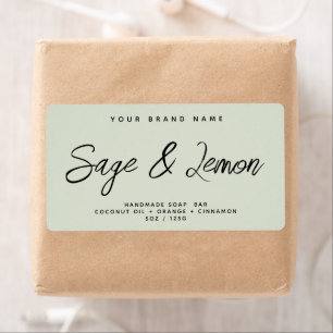 Modern soap simple elegant cosmetics label