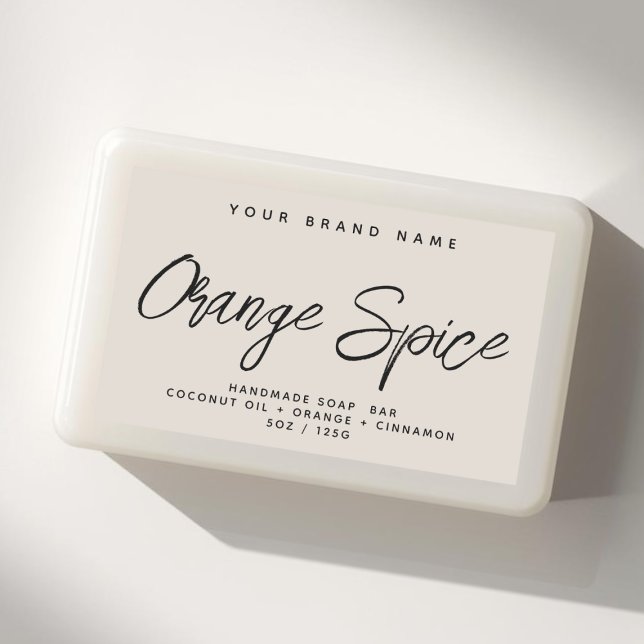 Modern soap simple elegant cosmetics  rectangular sticker (Creator Uploaded)