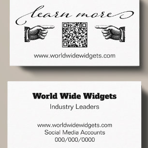 Modern Social Media QR Code Professional Business Card