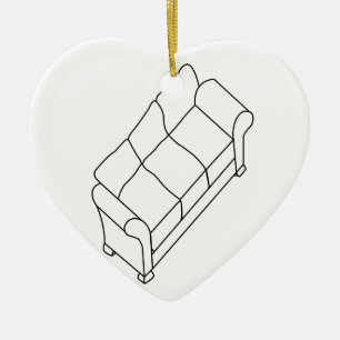 modern sofa ceramic tree decoration