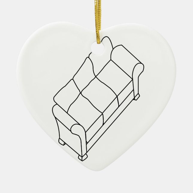 modern sofa ceramic tree decoration (Front)