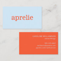 Modern Soft Blue Orange Creative Professional