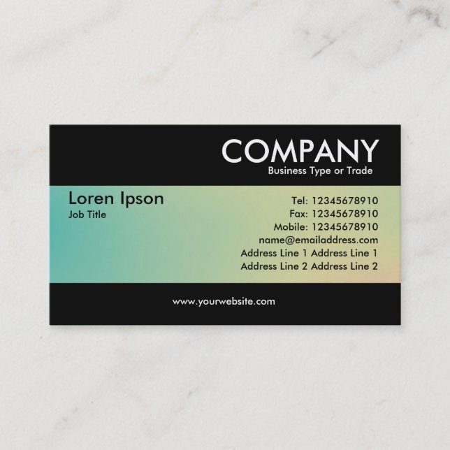 Modern - Soft Gradients Business Card (Front)