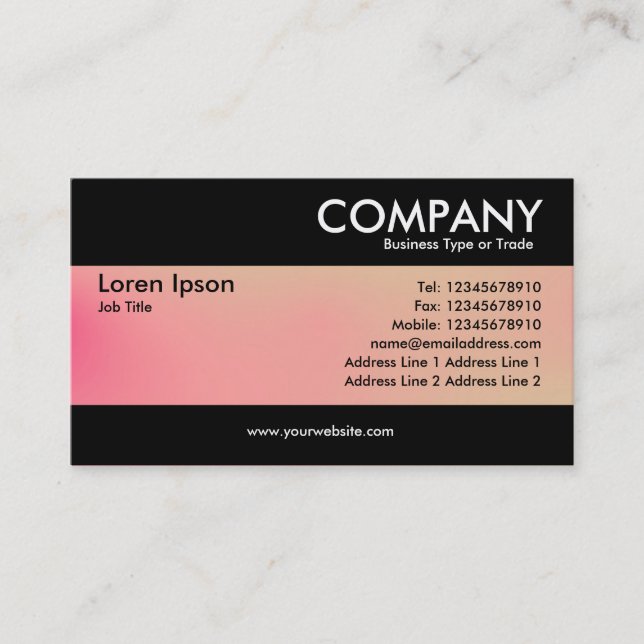 Modern - Soft Gradients Business Card (Front)