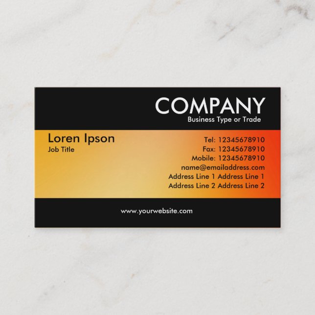 Modern - Soft Gradients Business Card (Front)
