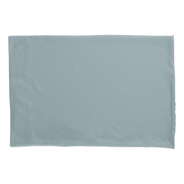 Modern Solid Dusty Green Pillowcase (Front-Left)