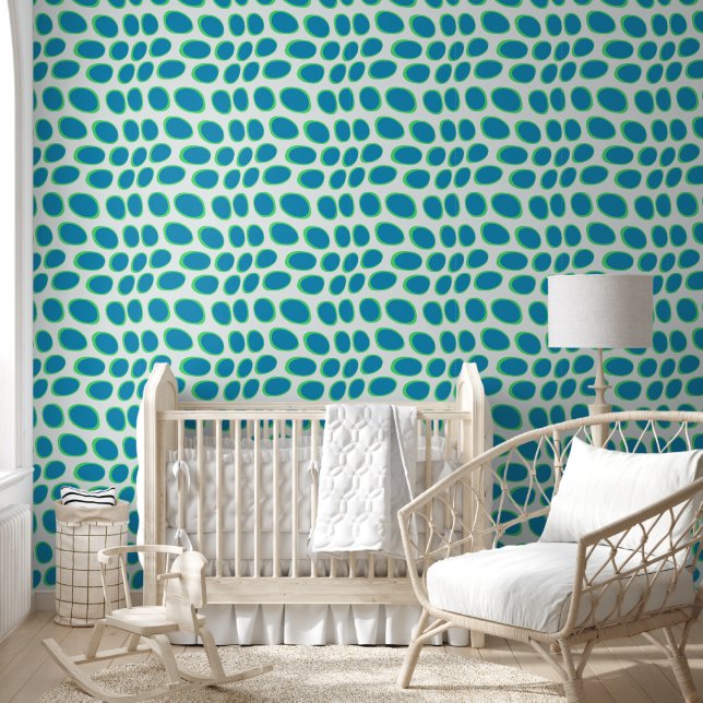 Modern solid geometric shapes pattern 14 wallpaper (Kids)