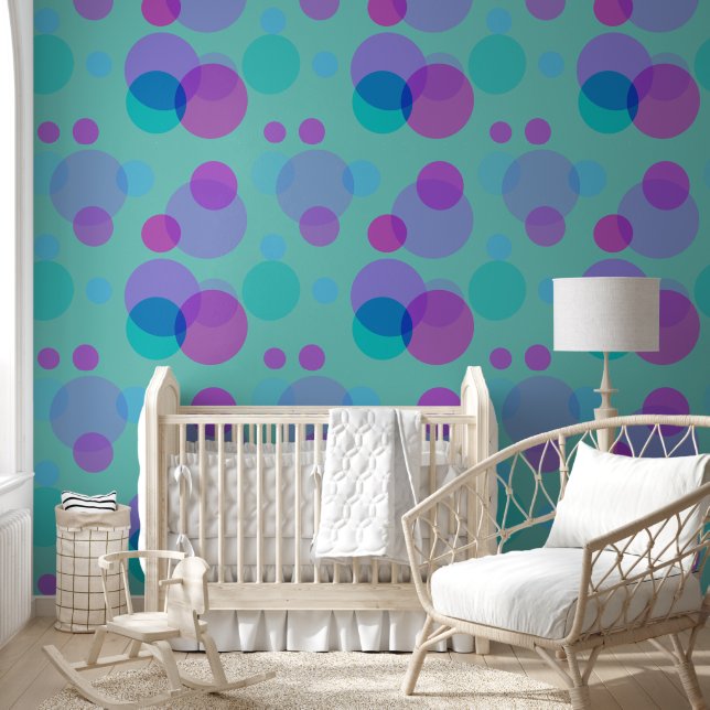 Modern solid geometric shapes pattern 19 wallpaper (Kids)