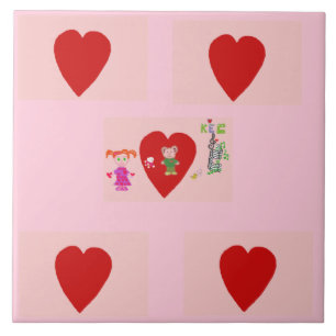 Modern Solid Orange Ceramic Tile