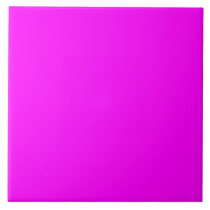 Modern Solid Pink Magenta Ceramic Tile