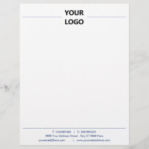 Modern Solors Business Office Letterhead with Logo