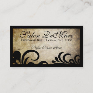Modern Sophisticated Designer Salon Appointment Card