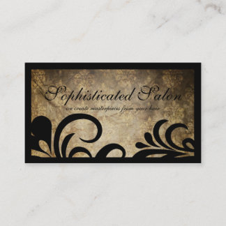 Modern Sophisticated Designer Salon Business Card
