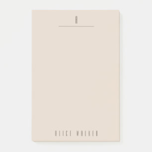 modern sophisticated monogram post-it notes