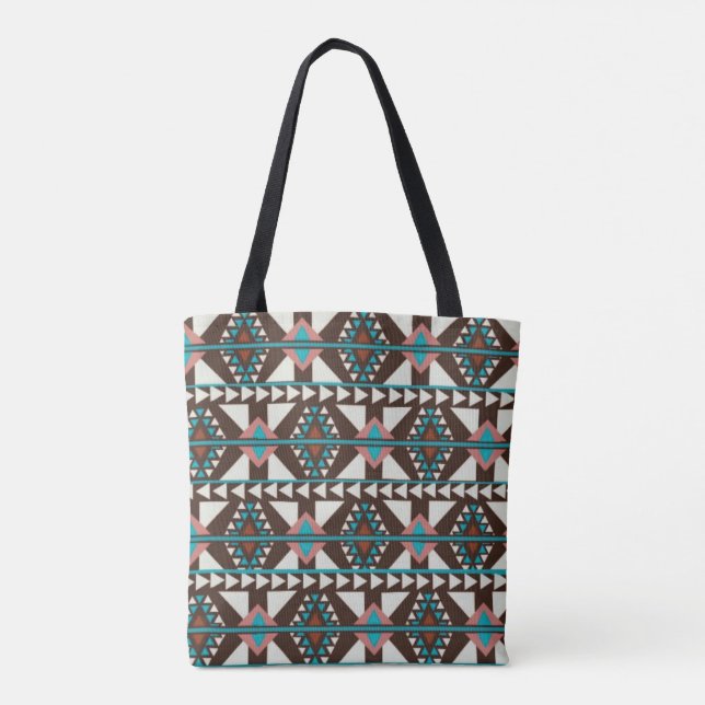 Modern Southwest Diamonds Style Tote Bag (Back)