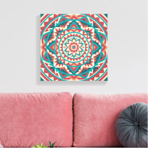 Modern Southwest Mandala  Canvas Print