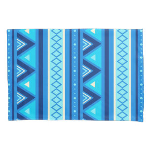 Modern Southwestern Geometric, Blue & Turquoise Pillowcase